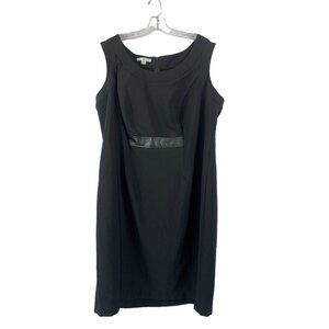London Times Women's Sleeveless Black Dress